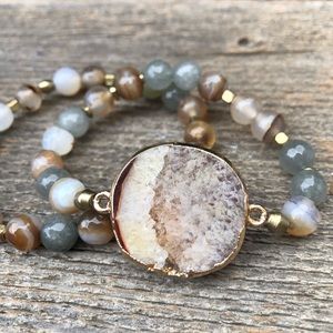 Jewelry - Crystal Beaded Boho Stretch Bracelet Stack Jewelry - Crystal Beaded Boho Stretch Bracelet Stack